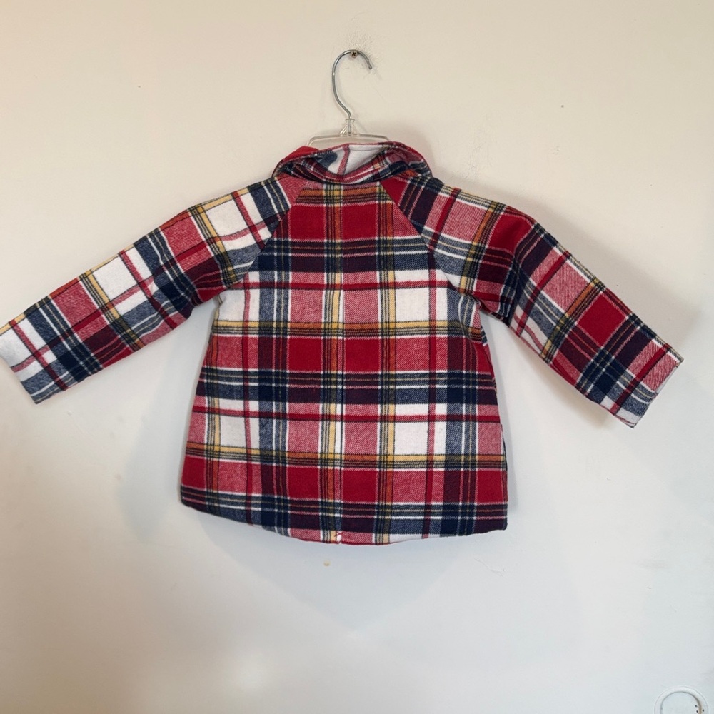 Little Me Red and Blue Plaid Jacket - Picture 4 of 5